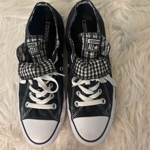 Converse Black and White Checkered Sneakers